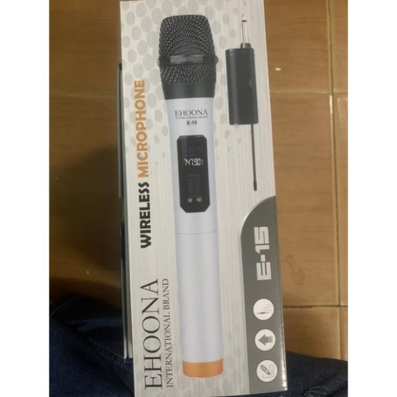 Micro Karaoke không dây đa năng Zansong V12 / EHOONA E 15 màn hình LCD  - Hỗ trợ jack cắm 3.5mm và 6.5mm