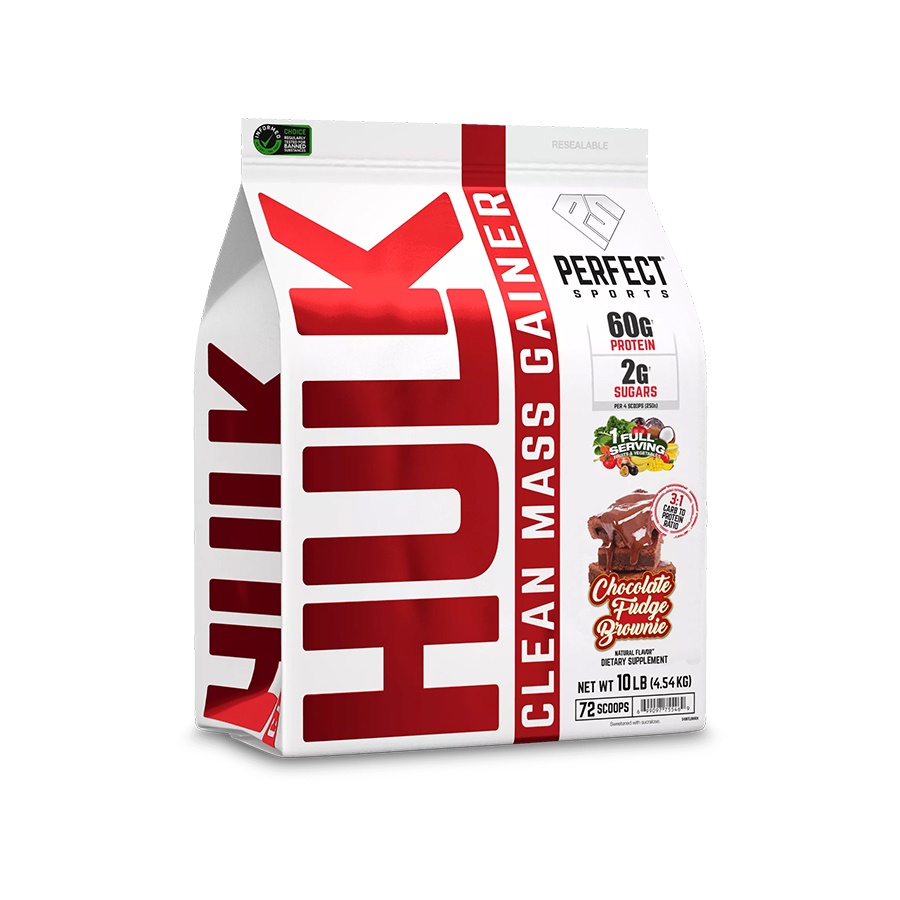 Sữa tăng cân nhanh Perfect Sport HULK Clean Mass Gainer, 10 Lbs  nhập khẩu Canada - Gymstore