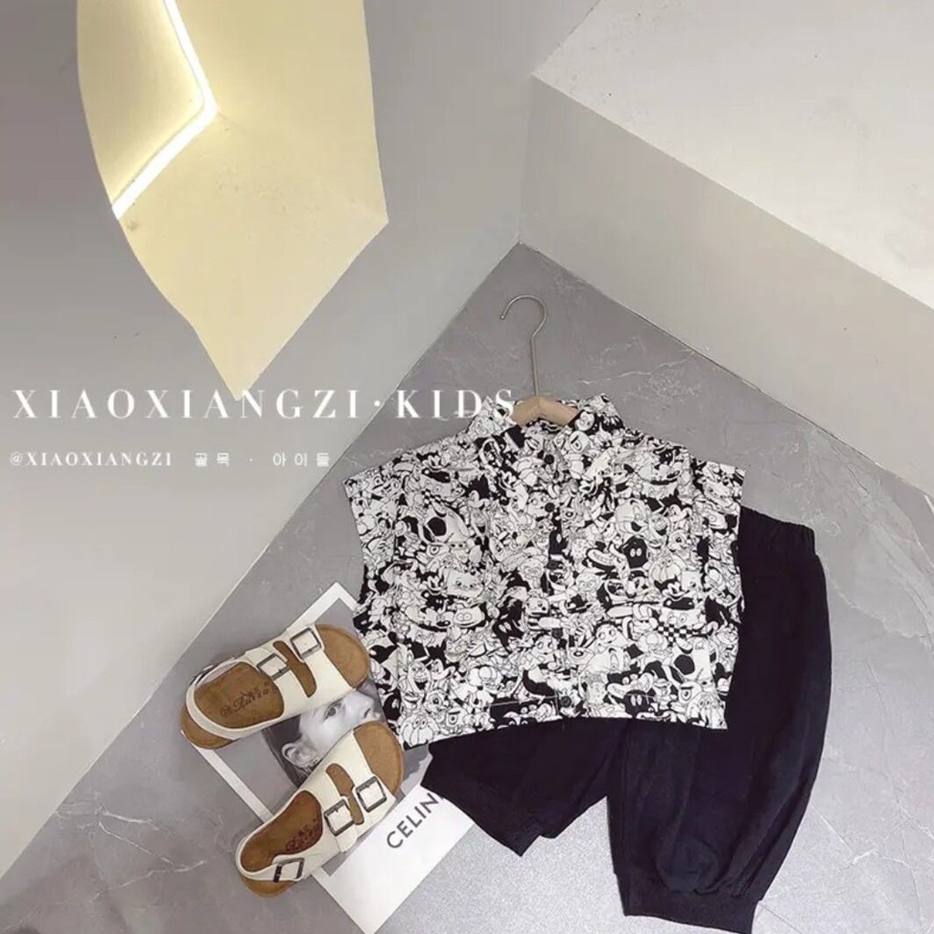 Bộ Đồ Ngắn Tay Thời Trang Mùa Hè Mới Dành Cho Bé Trai