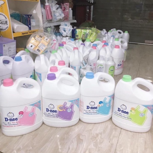 Nước giặt dnee can 3 lít ( màu tím/xanh dương/hồng/xanh lá/trắng ) chính hãng