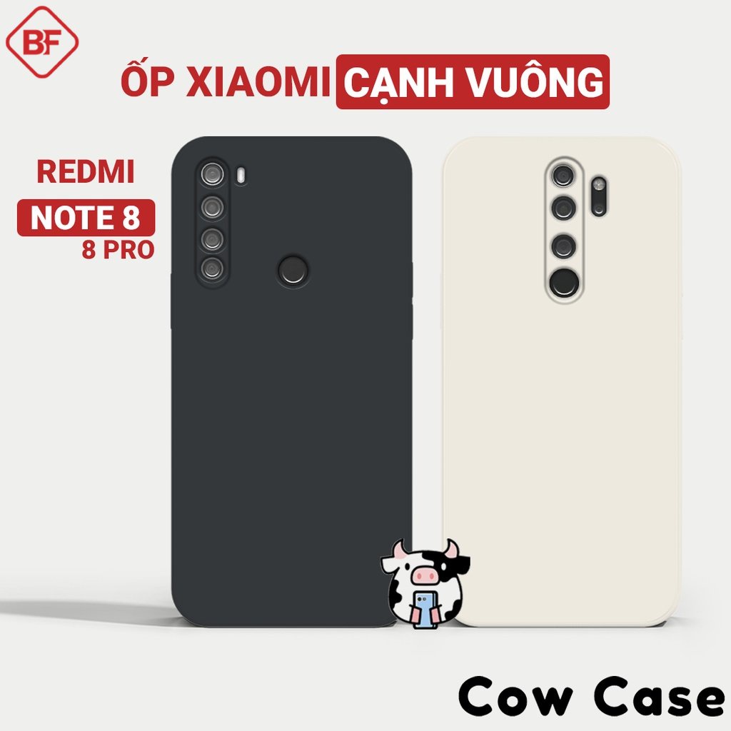 Ốp trơn Redmi Note 8 / Note 8 Pro cạnh vuông Basefast | Vỏ điện thoại Xiaomi bảo vệ camera toàn diện TRON