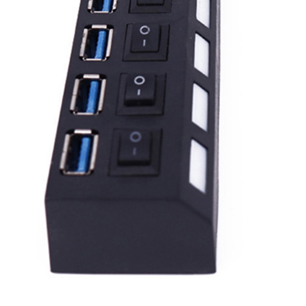 Bộ Chia 7 Cổng USB 3.0 Họa Tiết Hoa Hướng Dương Kèm Công Tắc Tiện Dụng Cho Máy Tính