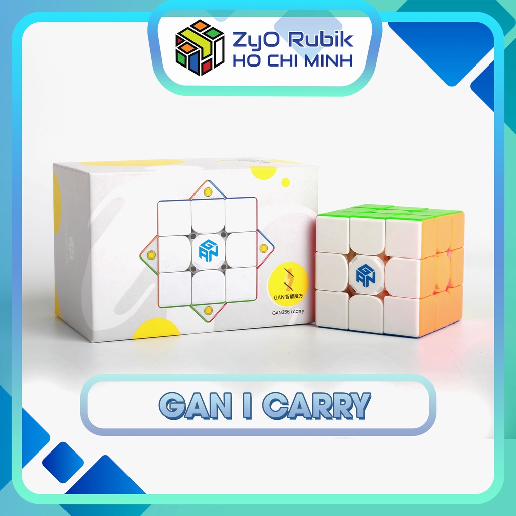 [3x3] Rubik 3x3 Gan I Carry bản mới kết nối Bluetooth - Gan I Carry, Gan I Carry S - Đồ chơi trí tuệ - Zyo Hồ Chí Minh