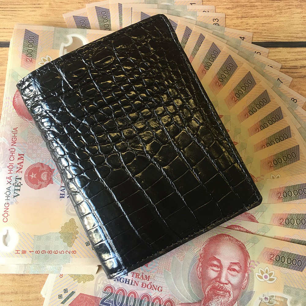 Ví Nam Da Cá Sấu Ví Đứng Bảo Hành 24TH TD20223