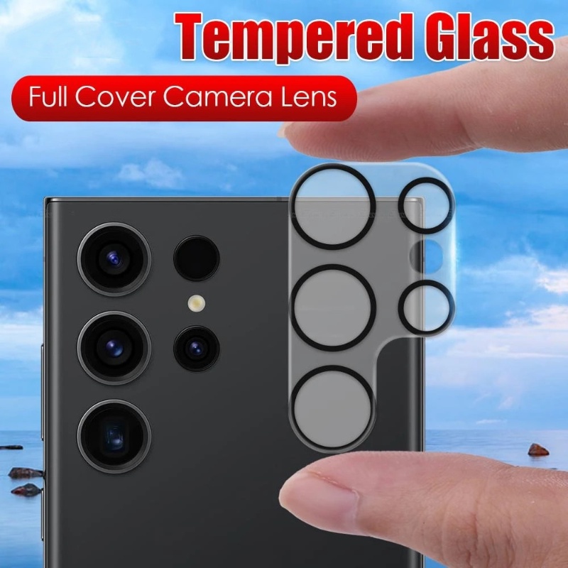 Kính Cường Lực Bảo Vệ Ống Kính Máy Ảnh Toàn Diện Chống Trầy Chống Nổ Cho Samsung Galaxy S23 / S23 + / S23 Ultra