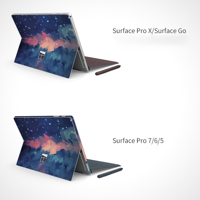 Vỏ nhãn dán Nhãn dán bảo vệ máy tính xách tay Microsoft Surface Pro 5 Pro 6 Pro 7 Go Go2 cho Surface pro 5 pro 4 pro 3 Vỏ cho surface pro X mới