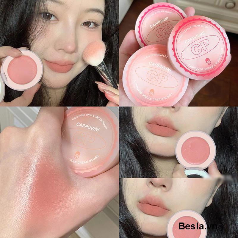 🌈Phấn má dạng kem CAPPUVINI mỏng mịn tự nhiên Single Cream Blush CAPU63
