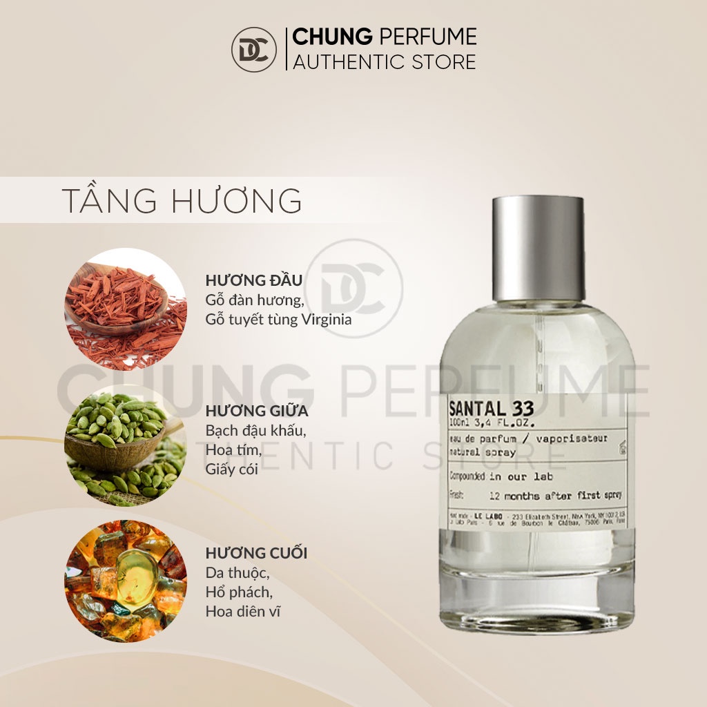 Nước hoa Unisex Le Labo S33 mẫu thử 2ml 5ml 10ml