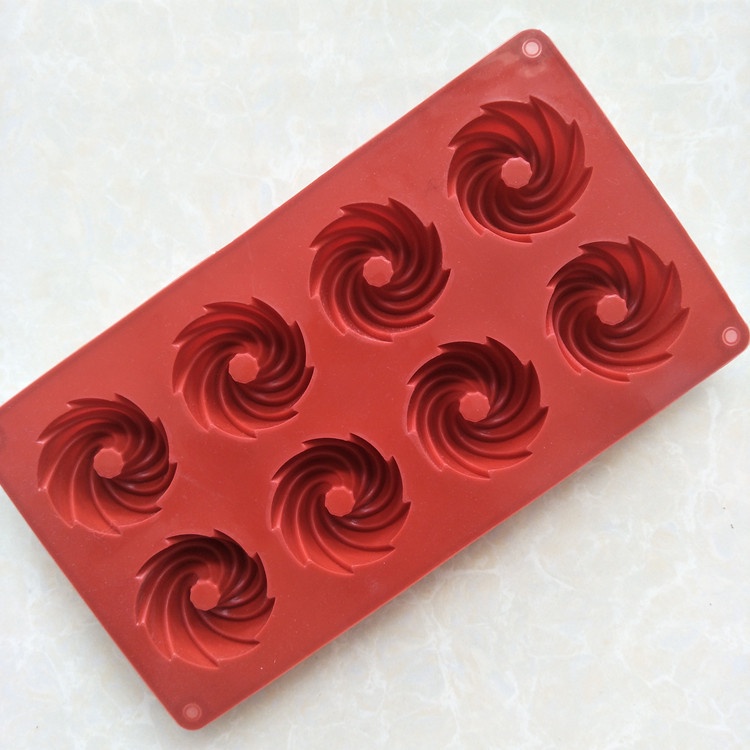 Khuôn Silicone 8 Ngăn Làm Bánh Tiện Lợi