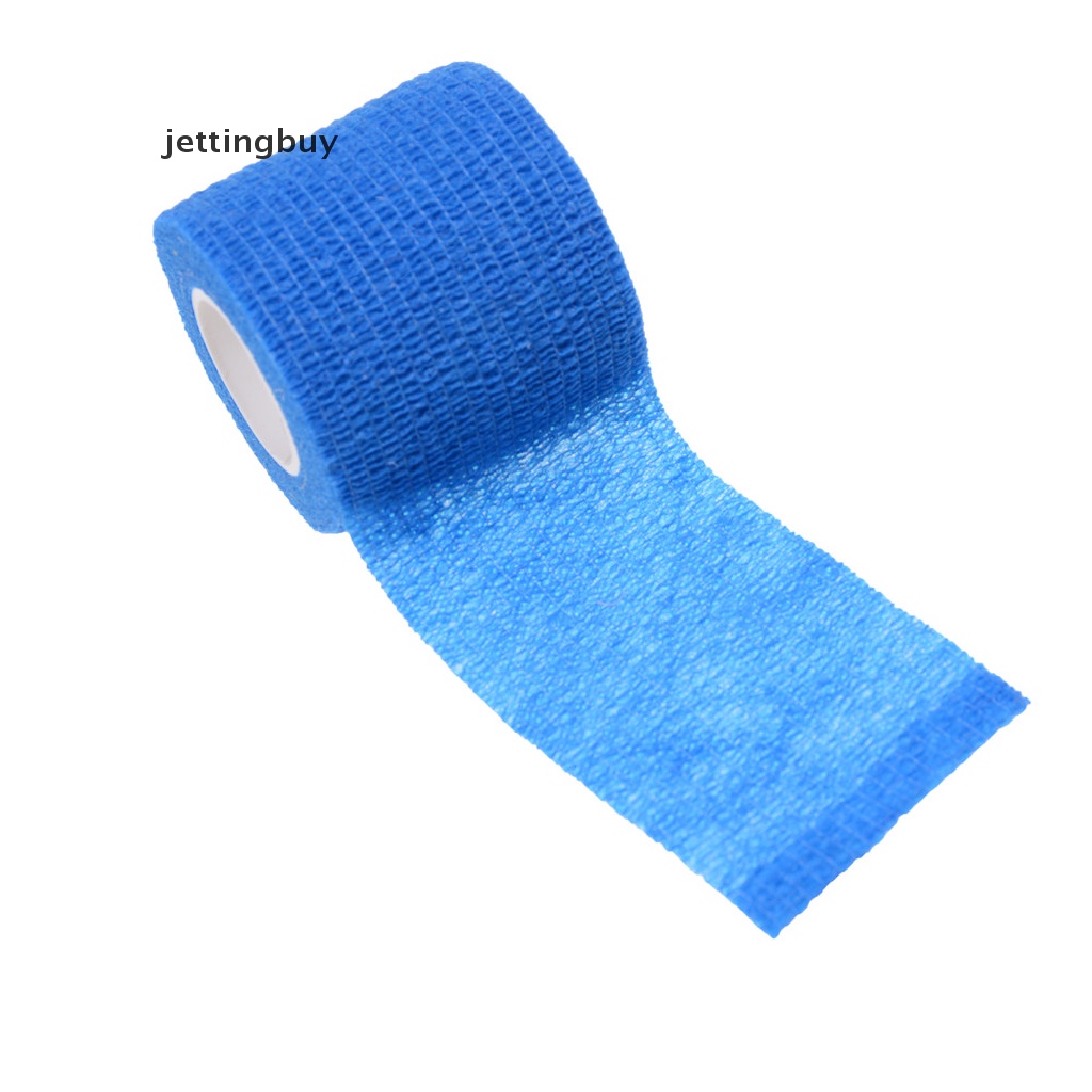 Băng gạc JETTING bằng vải không dệt co giãn tự dính chống thấm nước 4.5m * 5cm chăm sóc cơ bắp/sơ cứu khi chơi thể thao