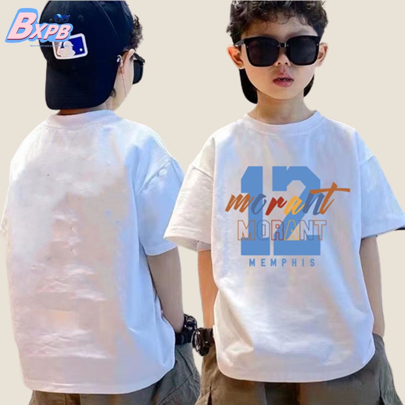 Áo thun cotton BXPB tay ngắn cổ tròn dáng rộng phong cách Hàn Quốc thời trang mùa hè mới cho bé 3-15 tuổi