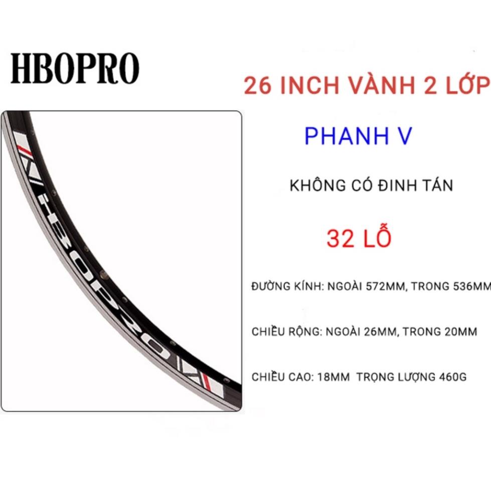 VÀNH  XE ĐẠP HBOPRO 26INCH