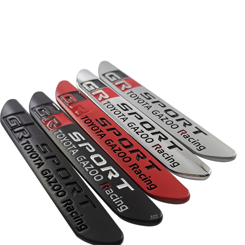FENDER 1 Miếng Dán Logo GR Sport Bằng Kim Loại Trang Trí Xe Hơi TOYOTA GR Sport