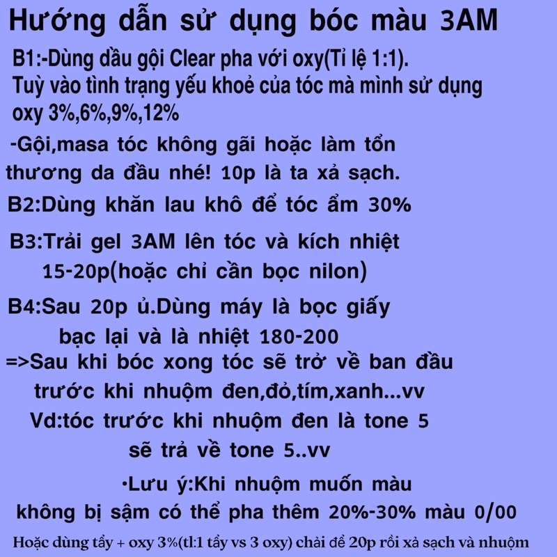 Bóc Màu Đỏ,Đen,Xanh-3AM