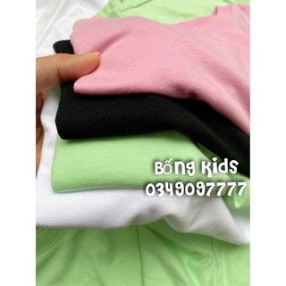 Áo Phông Lửng Bé Gái Basic Trơn GÊ