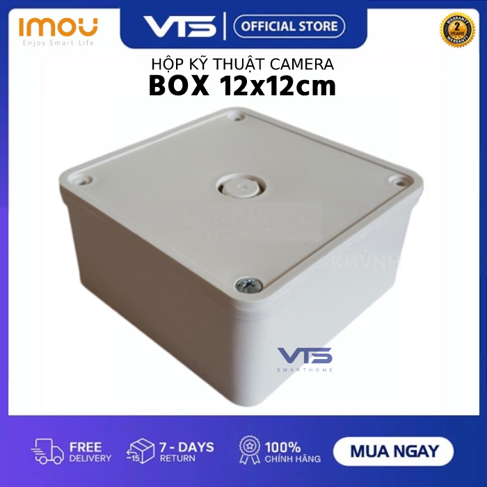 [FREESHIP] Hộp 12x12, Hộp Kỹ Thuật Điện Bảo Vệ Nguồn Camera - Chất liệu ABS Cao cấp - VTS SmartHome