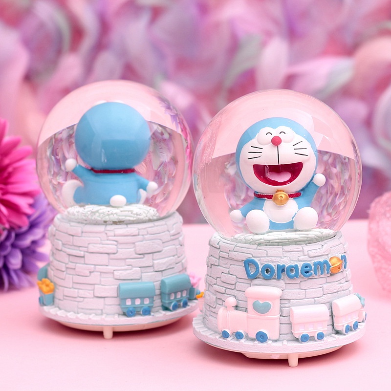 Quả cầu tuyết hình chú mèo ú Doreamon siêu dễ thương làm quà tặng- nhiều size PHUONG DECOR