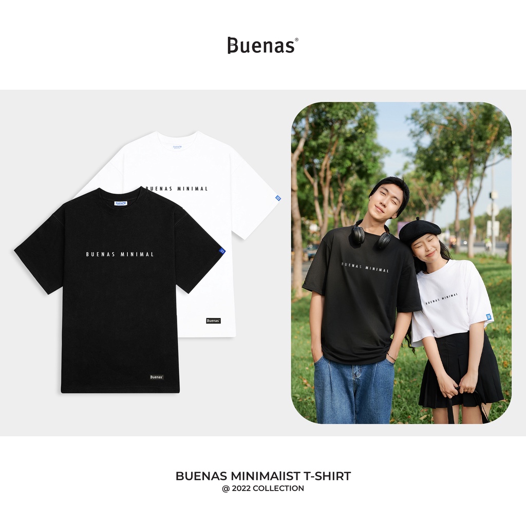 Áo thun local brand tay lỡ form oversize unisex cho nam nữ BUENAS - MINI01