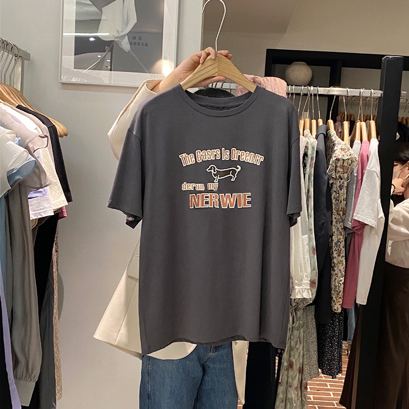 NRVP Áo Thun 100% Cotton Tay Ngắn Dáng Suông In Họa Tiết Trẻ Trung Thời Trang Unisex Size 5XL