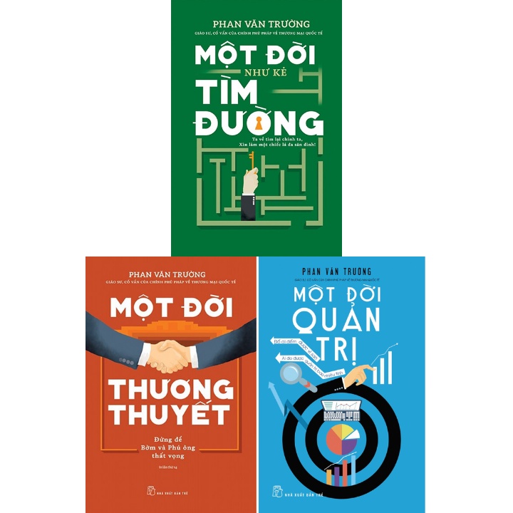 Sách - Một đời thương thuyết, một đời quản trị, một đời như kẻ tìm đường (Combo, lẻ tuỳ chọn)
