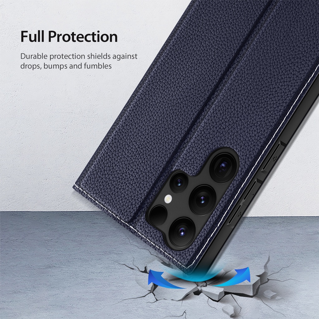 DUX DUCIS Samsung Galaxy A34 5G A54 A14 LTE S23/S23 +/S23 Ultra Bao Da Điện Thoại Ốp Dạng Ví Sang Trọng