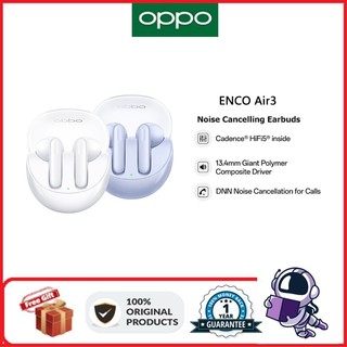 Oppo tai nghe nhét tai enco air 3 bluetooth 5.3 ip54 chống ồn và phụ kiện