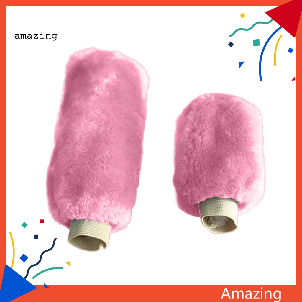 1 Bộ Vỏ Bọc Cần Gạt Phanh Tay Mềm Không Trơn Có Vỏ Bọc Cần Gạt Số Cho Xe Hơi