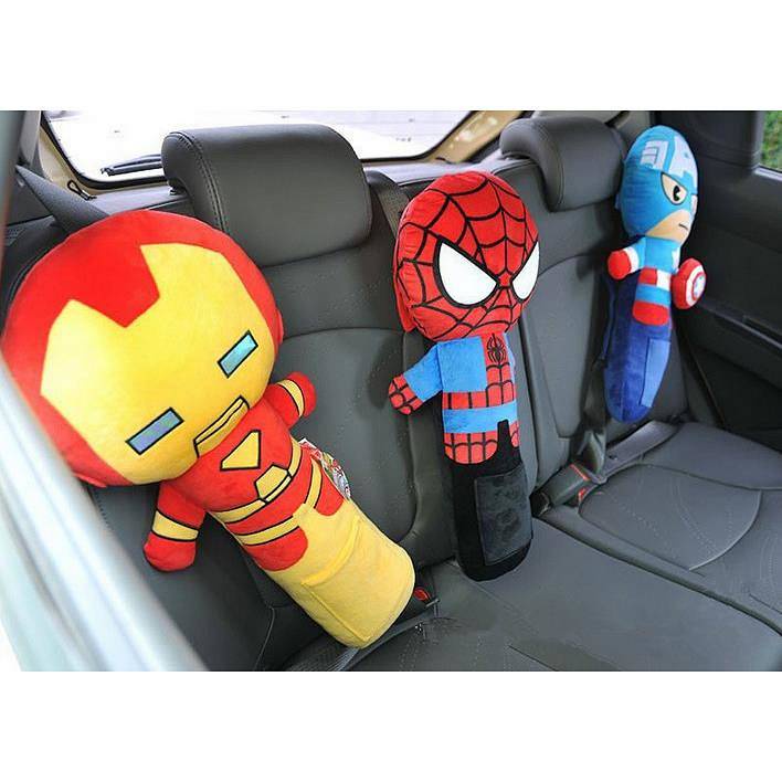 Korean Cartoon Children Adult Car Safety Belt Shoulder Pad Cover Baby Holder Headrest Pillow Cute Car Interior Decoration POhm