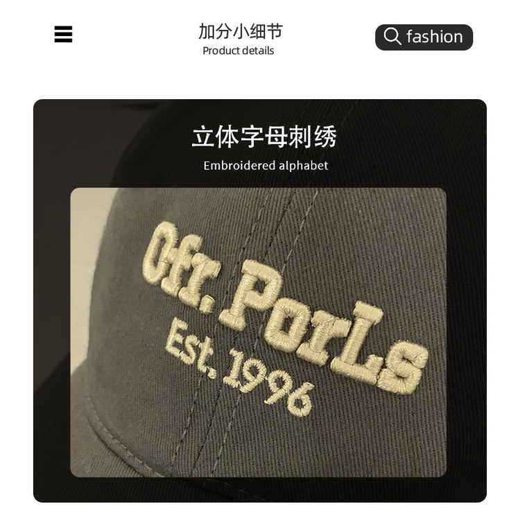 Mũ Lưỡi Trai Thêu Chữ Phong Cách Hàn Quốc Thời Trang Cho Nữ