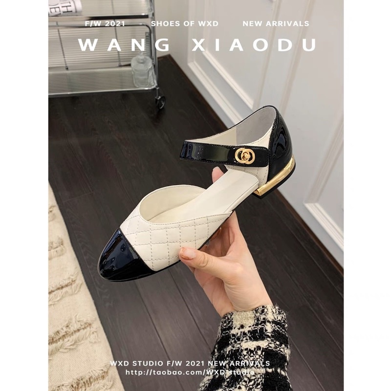 Giày búp bê quai đan nội địa Trung xinh xắn