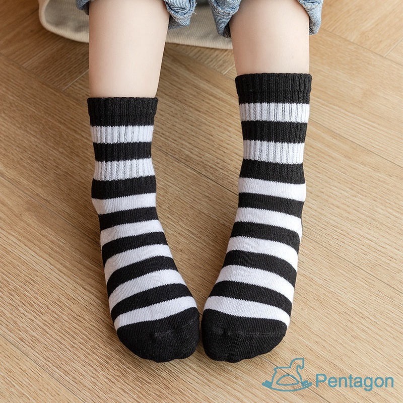 Set 5 Đôi Vớ Cotton Thoáng Khí Họa Tiết Hoạt Hình Cho Bé