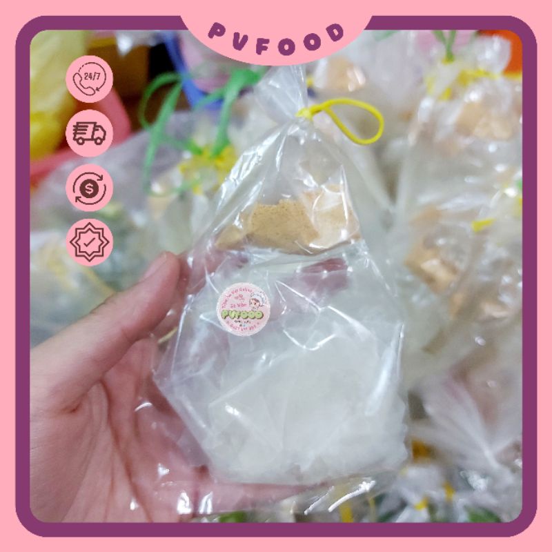 Xâu 10 bịch Bánh Tráng Muối Nhuyễn Phơi Sương