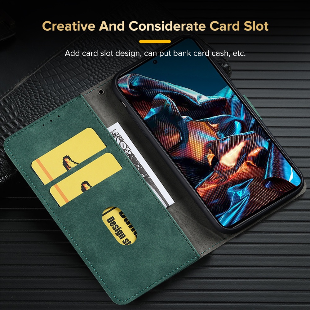 Bao Da Điện Thoại Nắp Lật Từ Tính Cho Xiaomi Poco X5 Pro 5G X5 X 5 Pro X5Pro 5X 5G