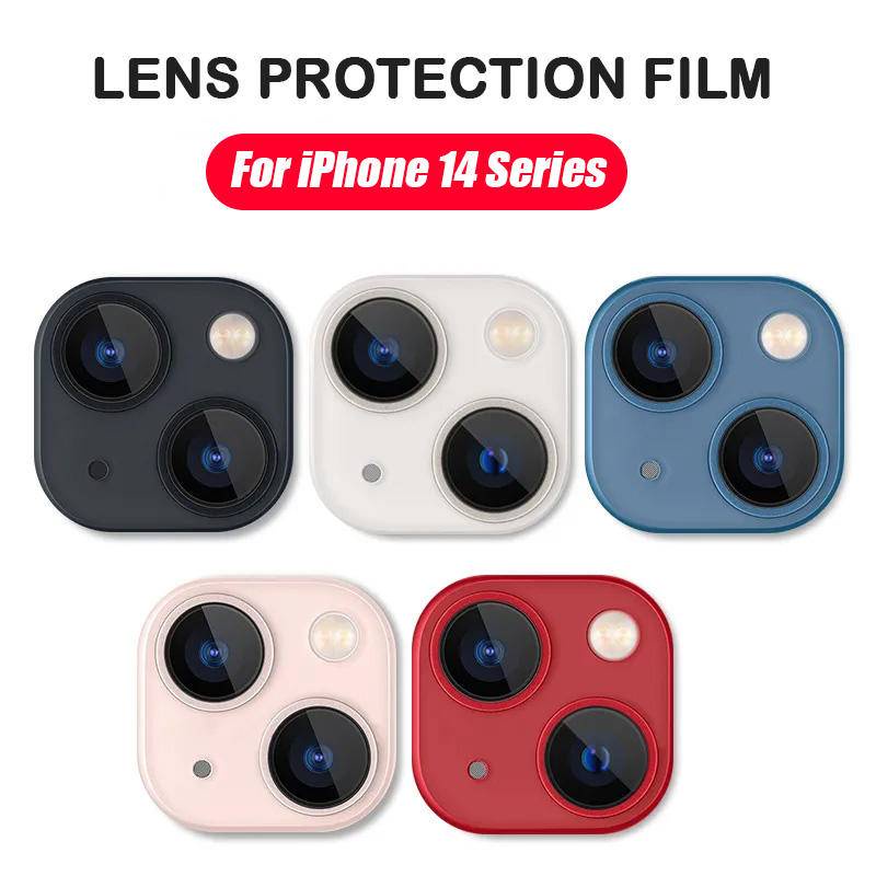 Kính Cường Lực Bảo Vệ Ống Kính Máy Ảnh Toàn Diện Nhiều Màu Cho iPhone 14 Pro Max Plus 14 14pro 14promax 14plus