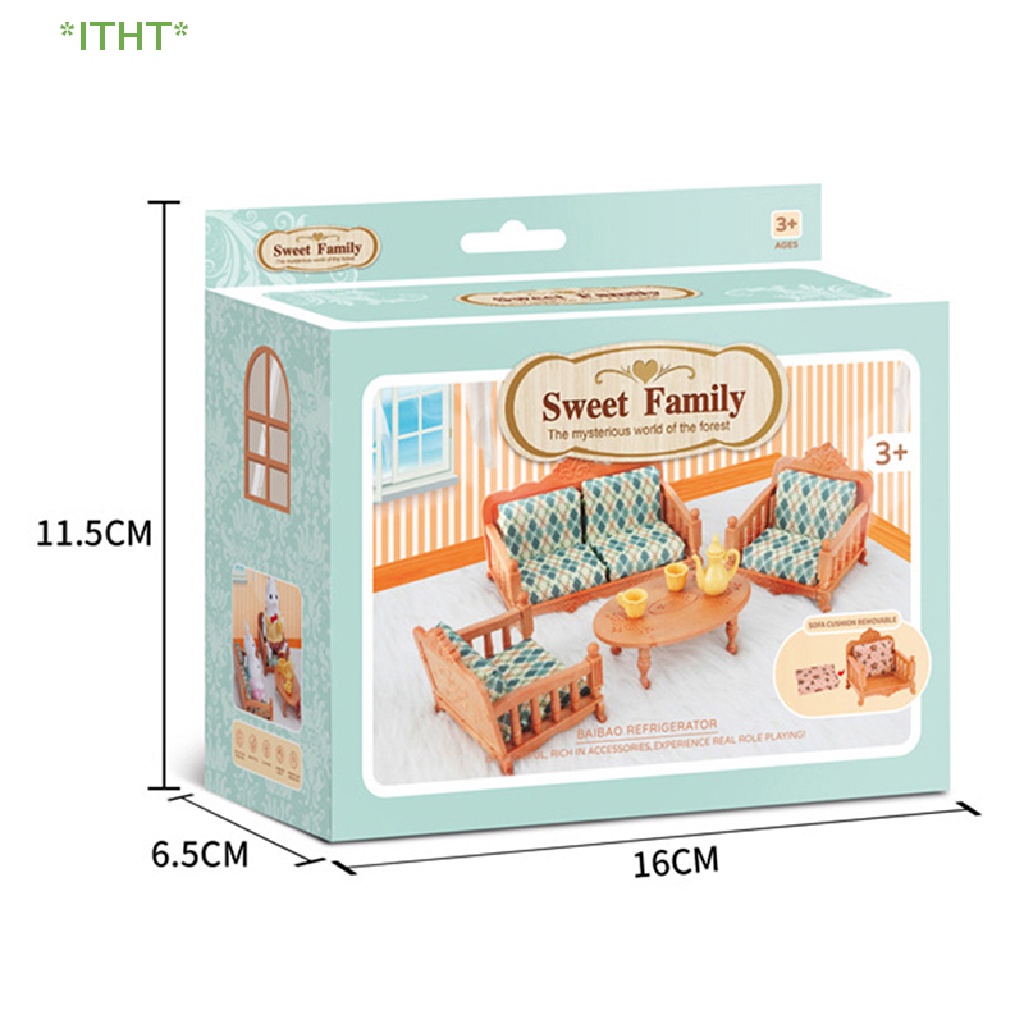 Bộ 47 Mô Hình Ghế sofa Mini Tỉ Lệ 1: 12 Dùng Để Trang Trí Nhà Búp Bê Mới