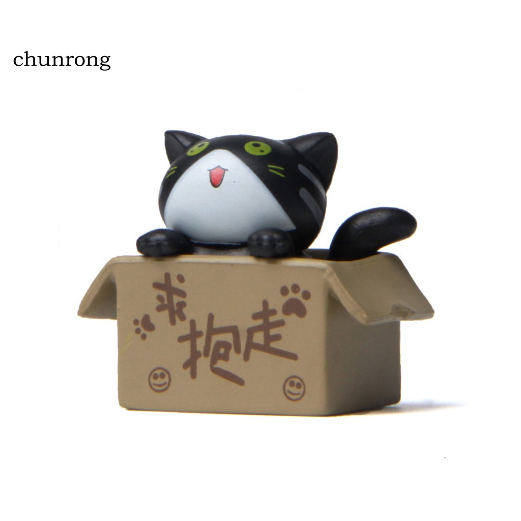 Cr Mô Hình Chú Mèo 3D Mini Trang Trí Sân Vườn