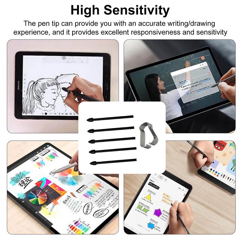 S pen Bút stylus Nib cho Samsung Galaxy Tab S7 S7 + S7FE Refill Touch Pen Tip Substite T870 T875 T970 T975 P610 P615 T860 T865 T867VP