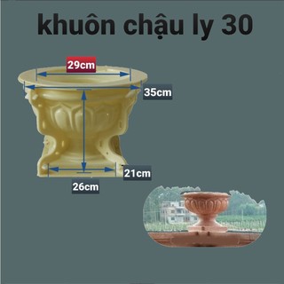 Khuôn đúc chậu ly 30