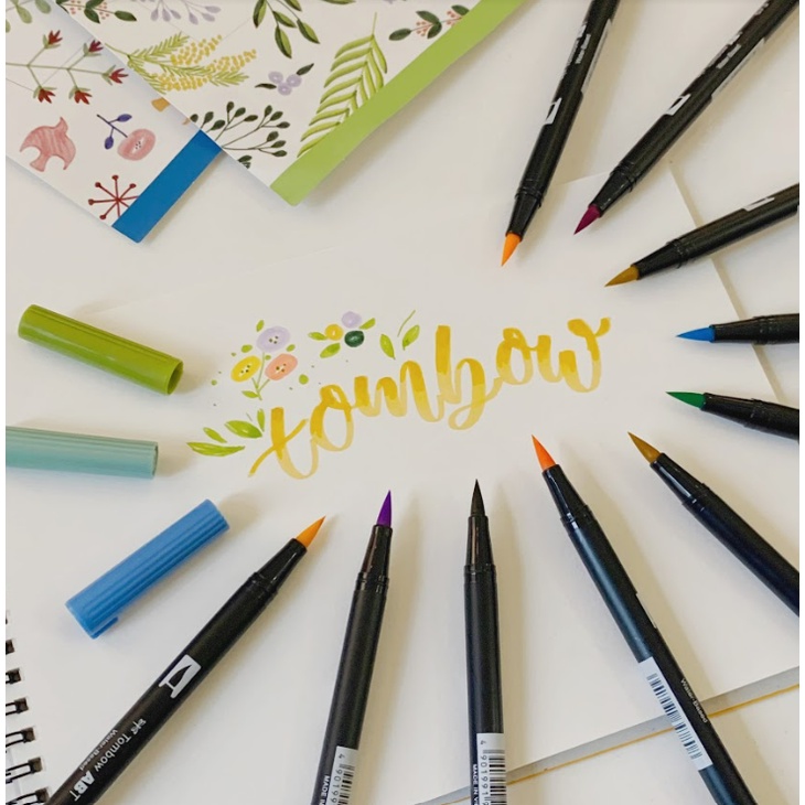 Set bút viết Calligraphy Tombow Dual Brush Bảng màu đa dạng dễ dùng Art Therapy