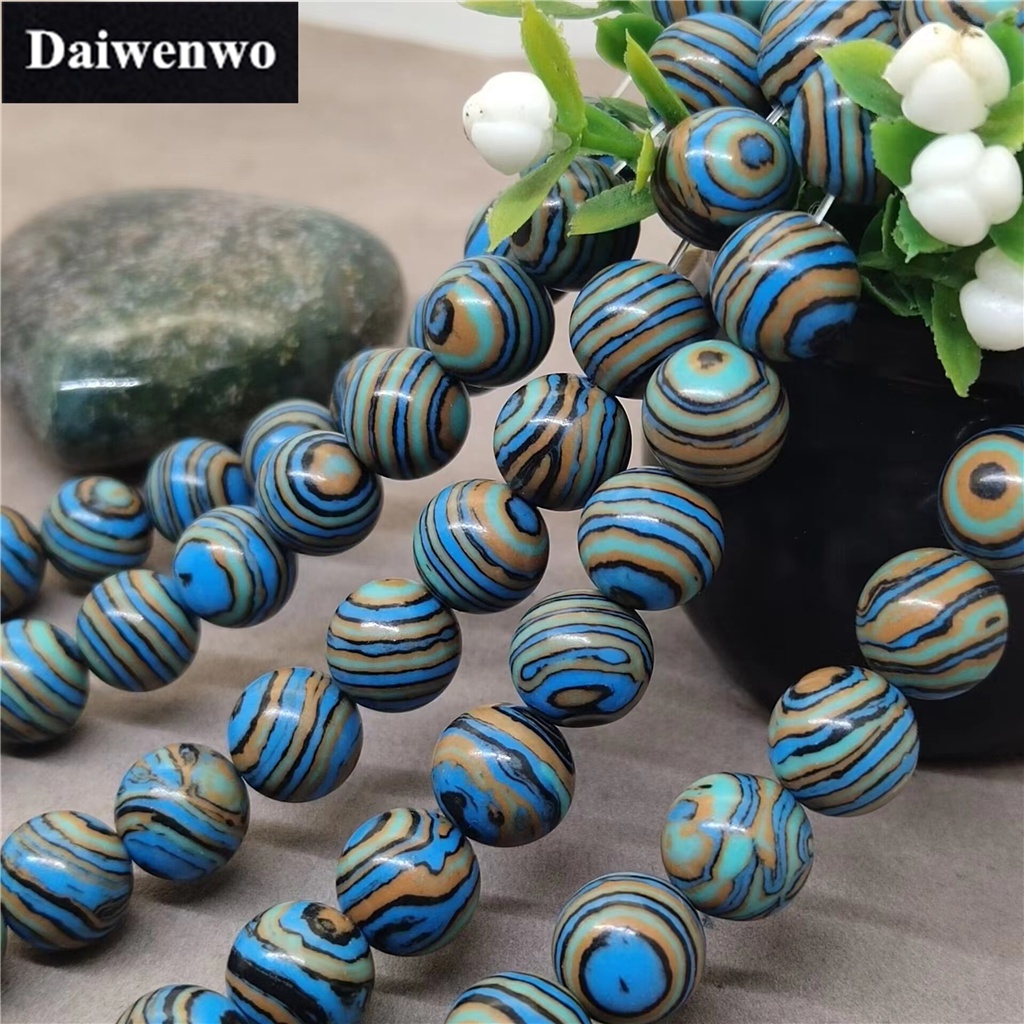 Chuỗi Hạt Đá Ngọc Lam Tự Nhiên 4-12mm Dùng Làm Vòng Tay DIY
