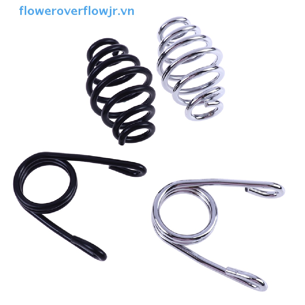 Bộ 2 Lò Xo Yên Xe Máy Màu Đen / Bạc / Chrome Cho Harley HOT