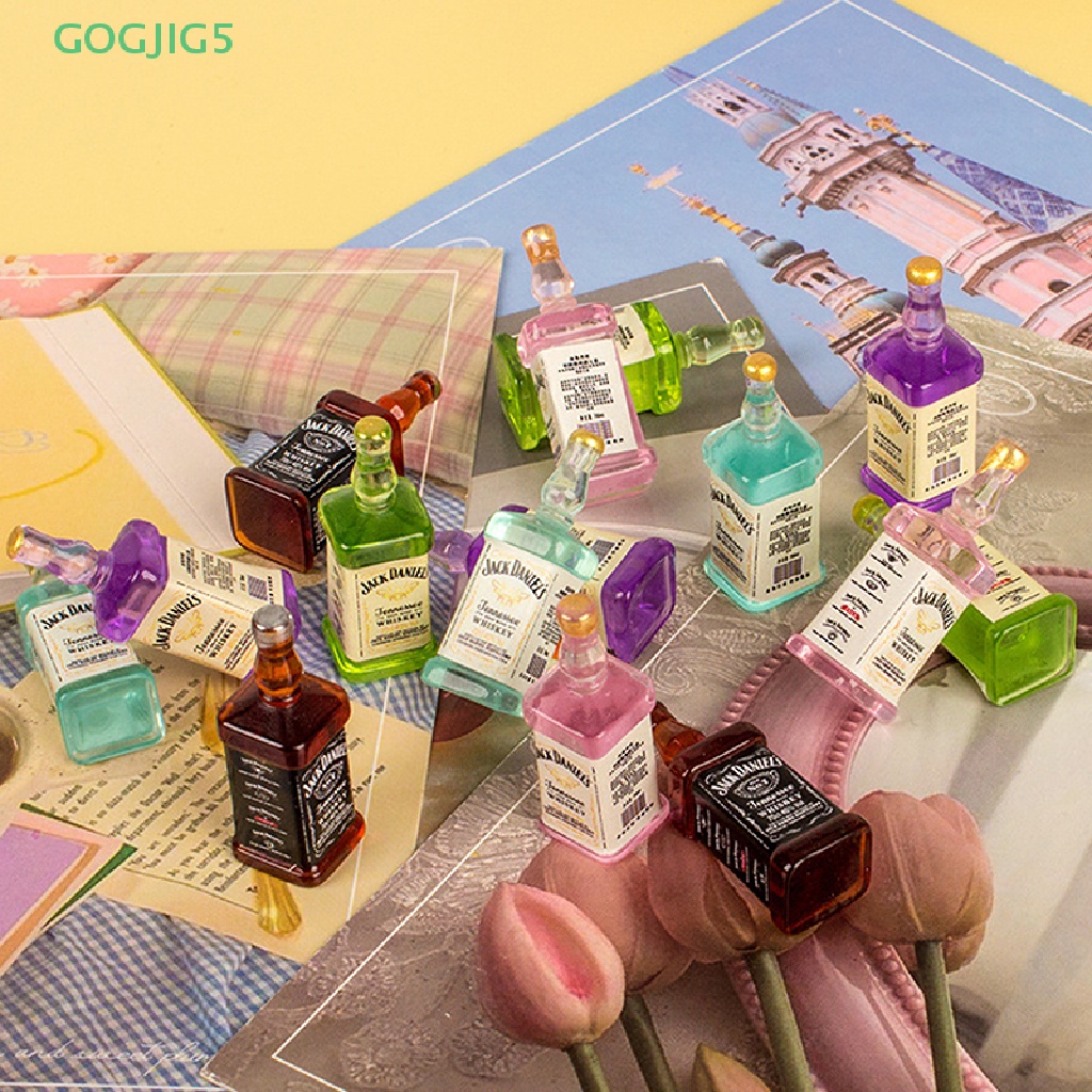 Set 5 Chai Rượu Mini Trang Trí Nhà Búp Bê DIY