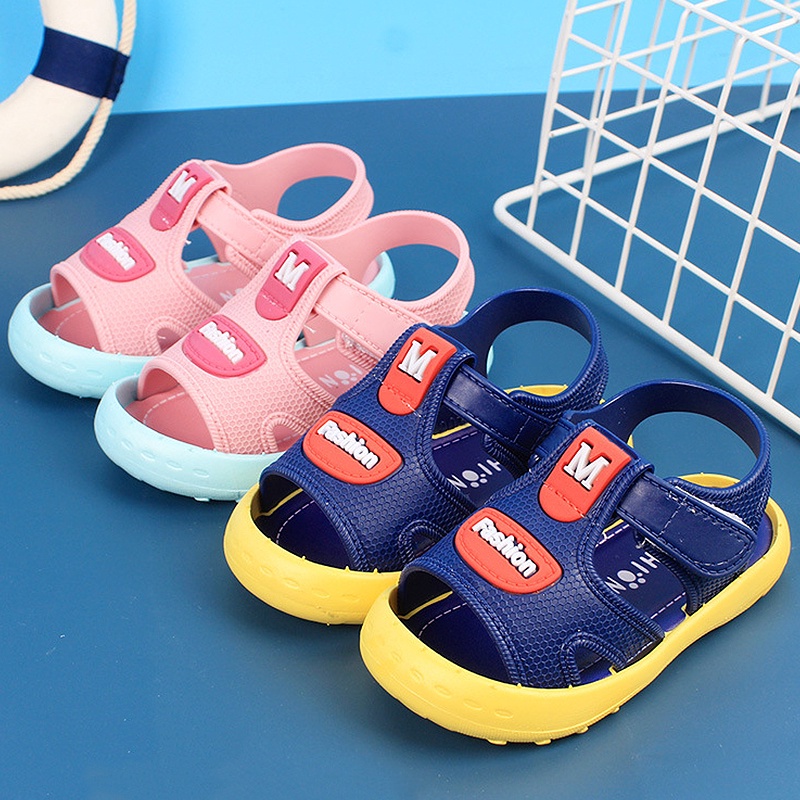 Xăng đan Đế Mềm Thoáng Khí Chống Thấm Nước Cho Bé Tập Đi