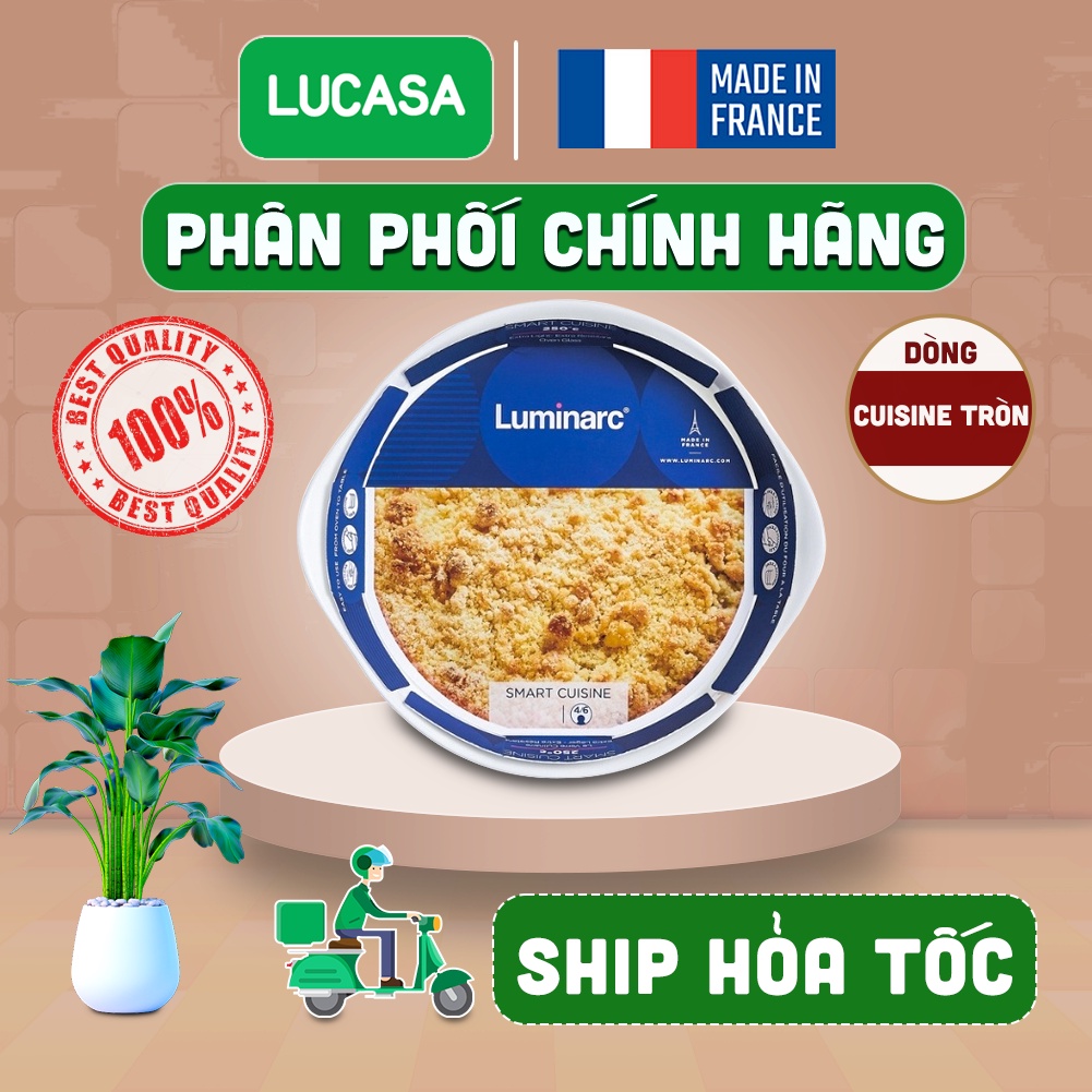 Khay Nướng Thủy Tinh Luminarc Smart Cuisine Tròn | Phân Phối Chính Hãng