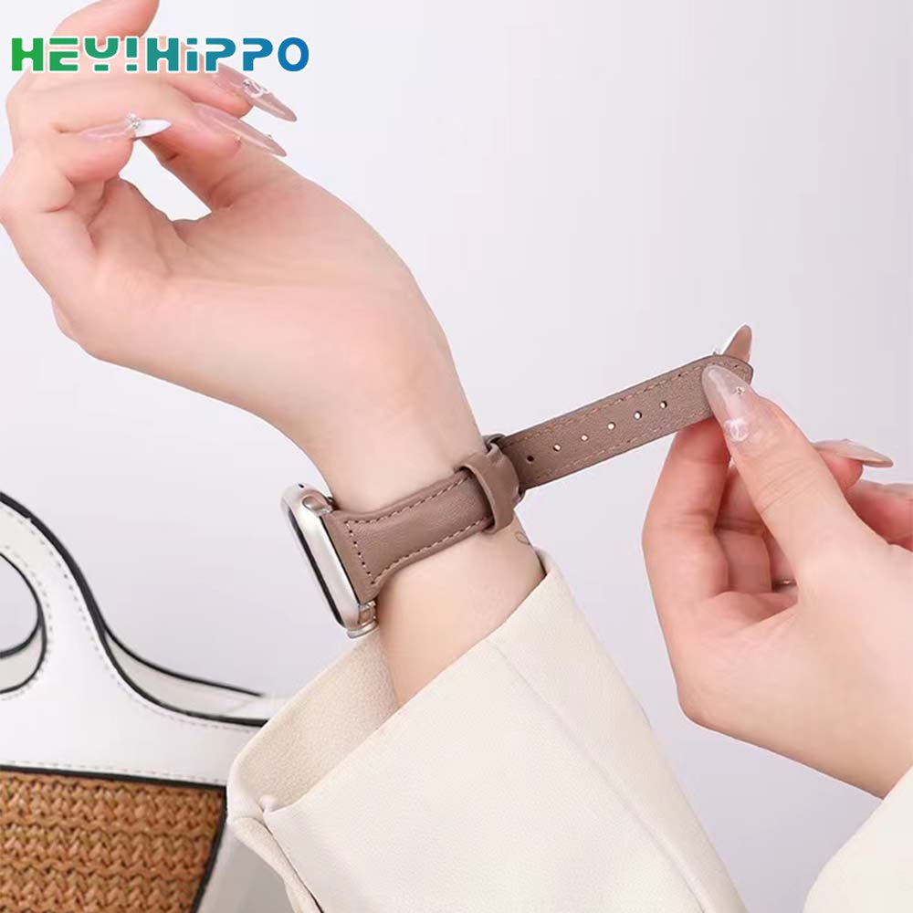 Dây Đeo Bằng Da PU Màu Kẹo Cho Đồng Hồ Thông Minh iwatch 45 / 44 / 42 / 41 / 40 / 38mm 8 / 7 / 6 / SE / 5 / 4