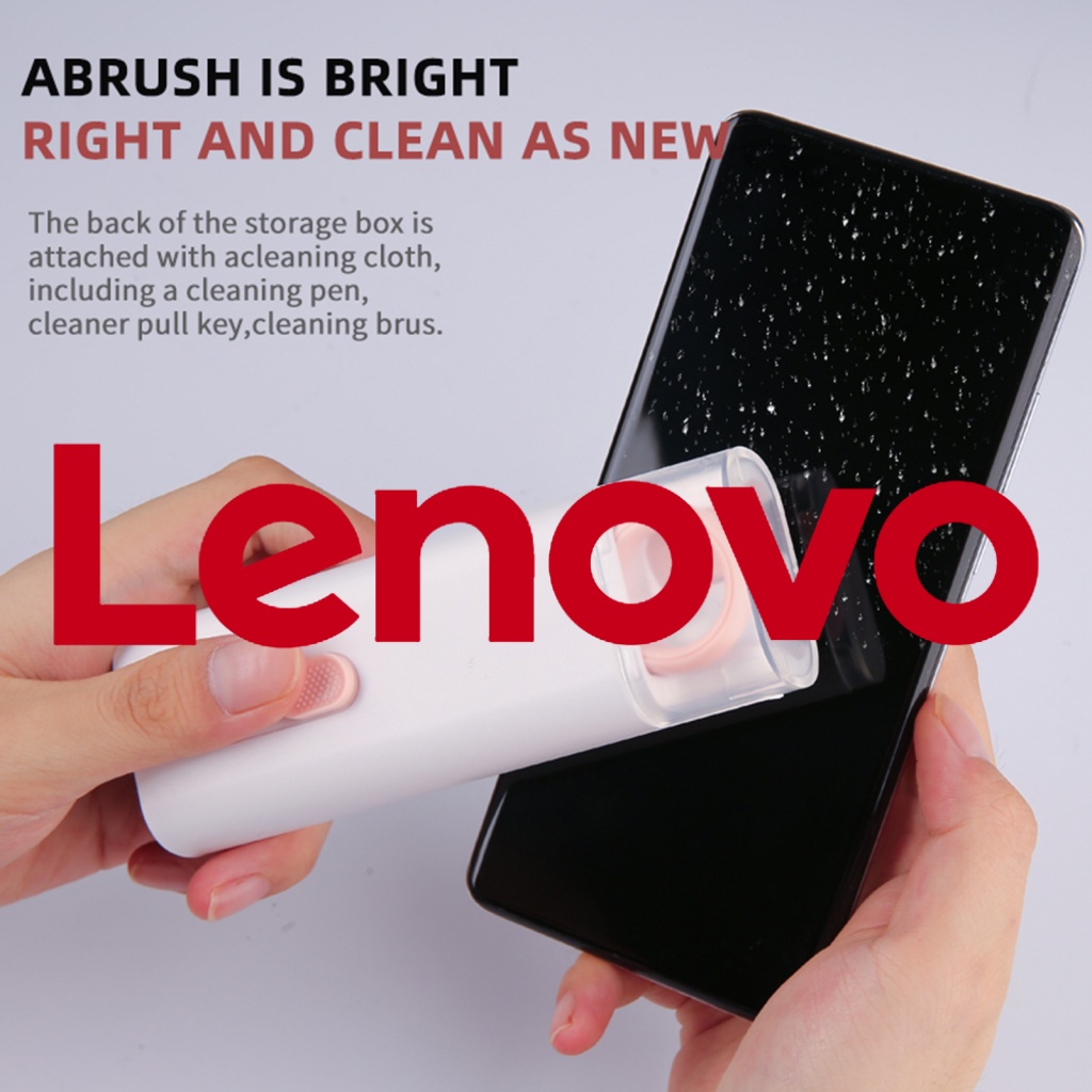 Bộ bút vệ sinh bàn phím máy tính / tai nghe LENOVO thiết kế 7 trong 1 hình hoa hướng dương