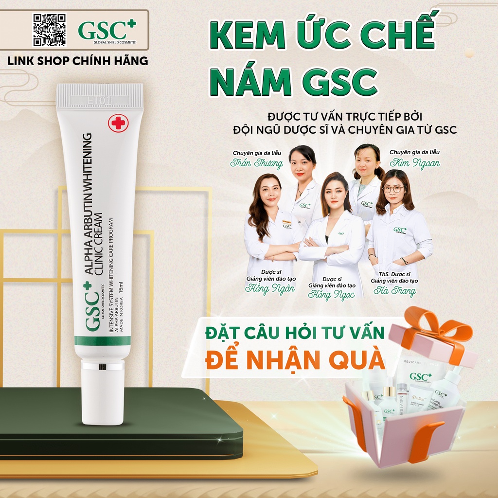 Kem ức chế nám hàn quốc GSC 15ml giảm nám tàn nhang cân bằng sắc tố da