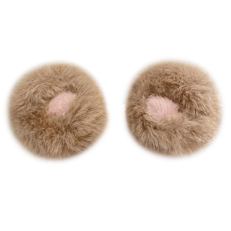 Kẹp Tóc Lông Xù Hình Tai Thú Dễ Thương Dành Cho Nữ