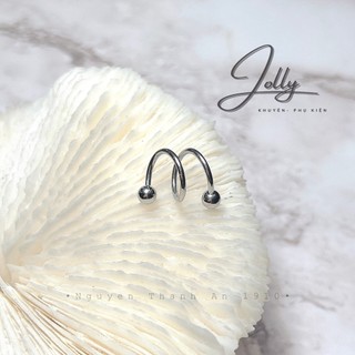 Xả khuyên Tai Mũi Môi JOLLY bằng thép và nhựa