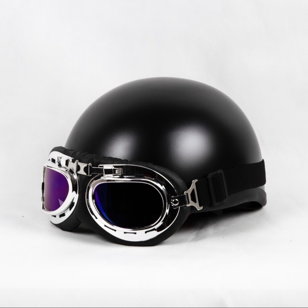 Mũ Bảo Hiểm Phượt Có Kính Phi Công Đi Kèm Siêu Đẹp